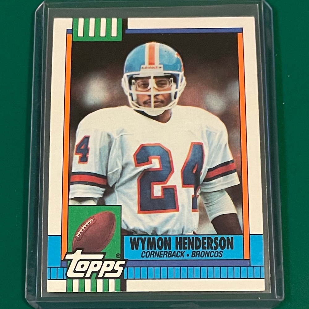 Wymon Henderson #43 1990 Topps Football Trading Card